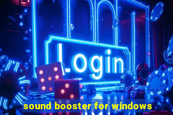 sound booster for windows